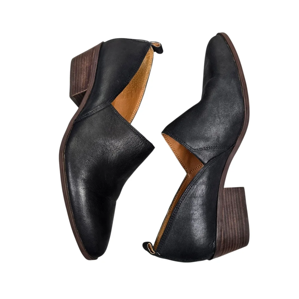 Lucky Brand Womens Morriah Black Leather Shoes Size 7.5 - Picture 3 of 9